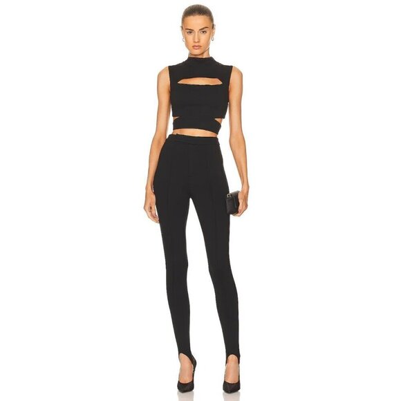 NICHOLAS Inaya Stirrup Pants in Black 4 New Womens Tight Trousers - Picture 1 of 16
